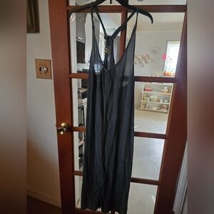 Elegant Blue Halter Dress